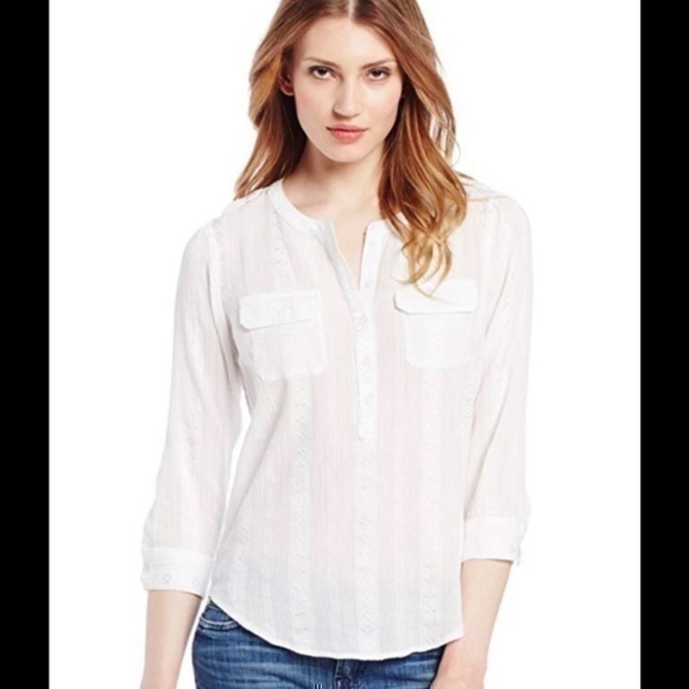Lucky brand casual stylish button down top